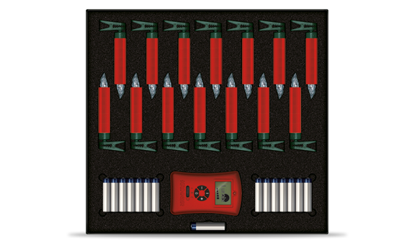 krinner-lumix-deluxe-rouge-mini-basis-set-14-bougies-led-rouges image 2