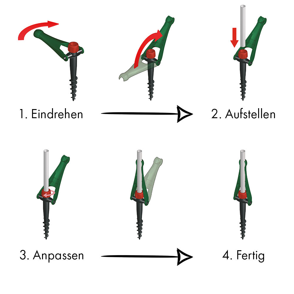 krinner-vario-drill-vert-support-parasol-ancre-de-sol image 6
