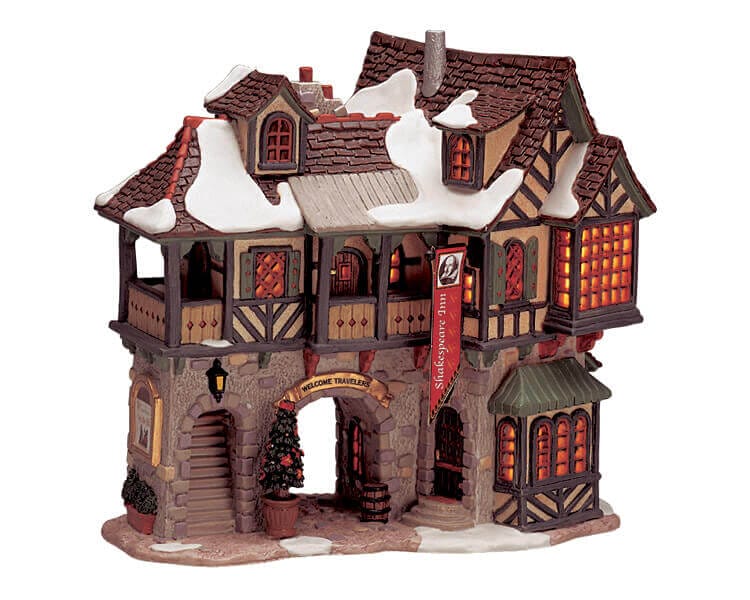 lemax-shakespeare-inn-b-timent-de-village-de-no-l-lumineux image 1