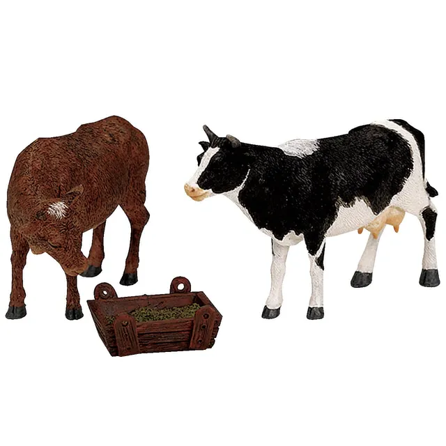 lemax-feeding-cow-bull-set-de-3-figurines-harvest-crossing image 1
