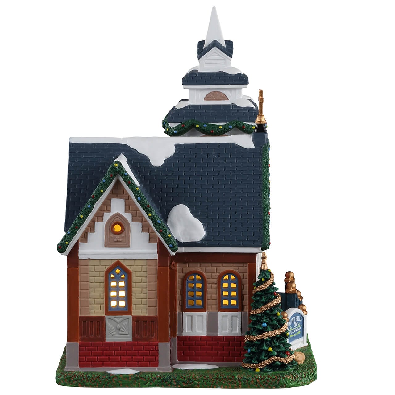 lemax-olive-hills-fellowship-glise-miniature-lumineuse image 2