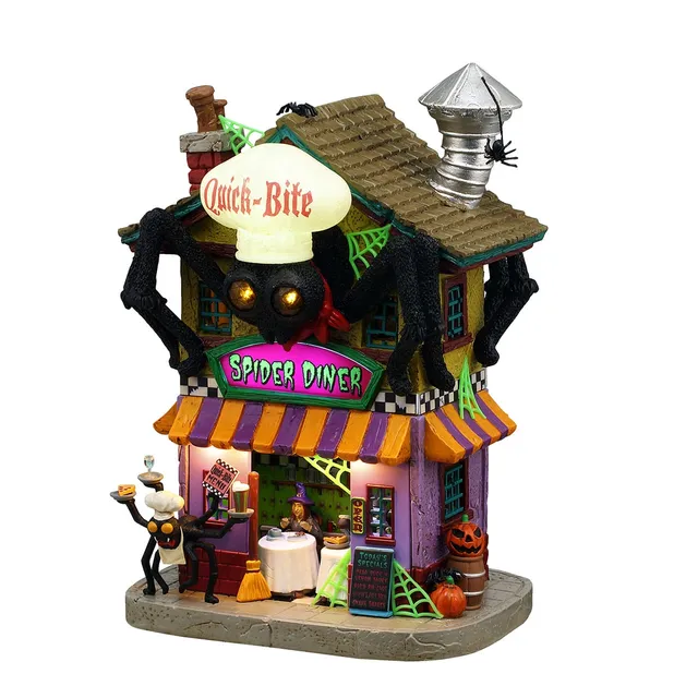 lemax-quick-bite-spider-diner-diner-hant-lumineux-spooky-town image 1