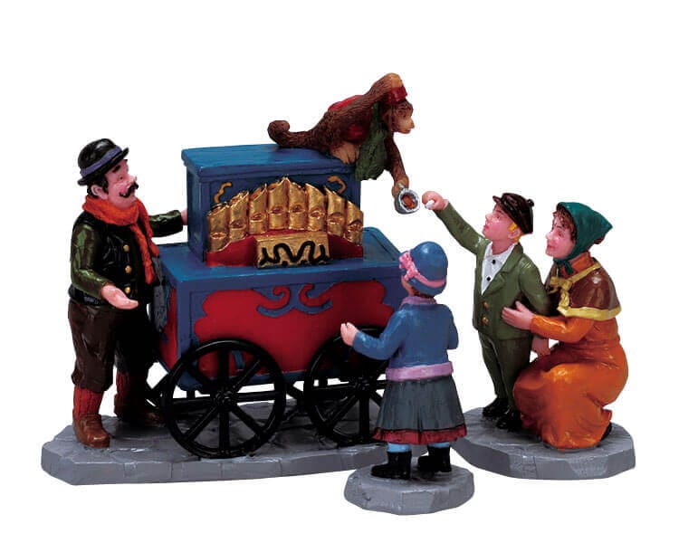 lemax-monkey-business-figurine-village-miniature-singes-joueurs image 1