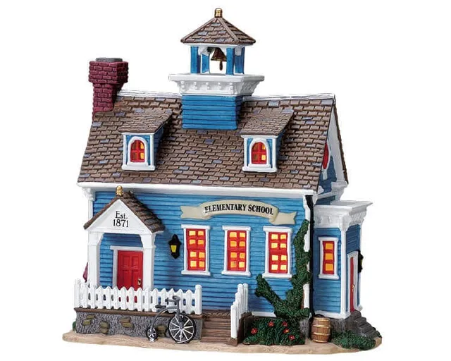 lemax-elementary-school-cole-miniature-lumineuse-village-no-l image 1