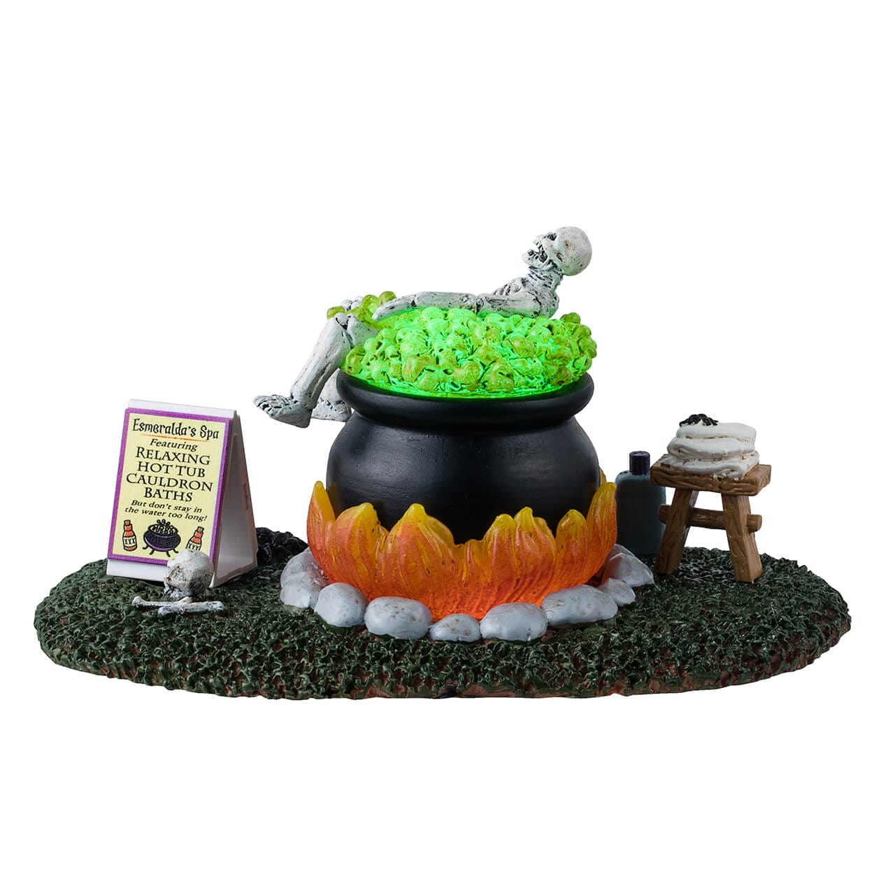lemax-nothing-like-a-hot-bath-figurine-spa-de-sorci-re-spooky-town image 4