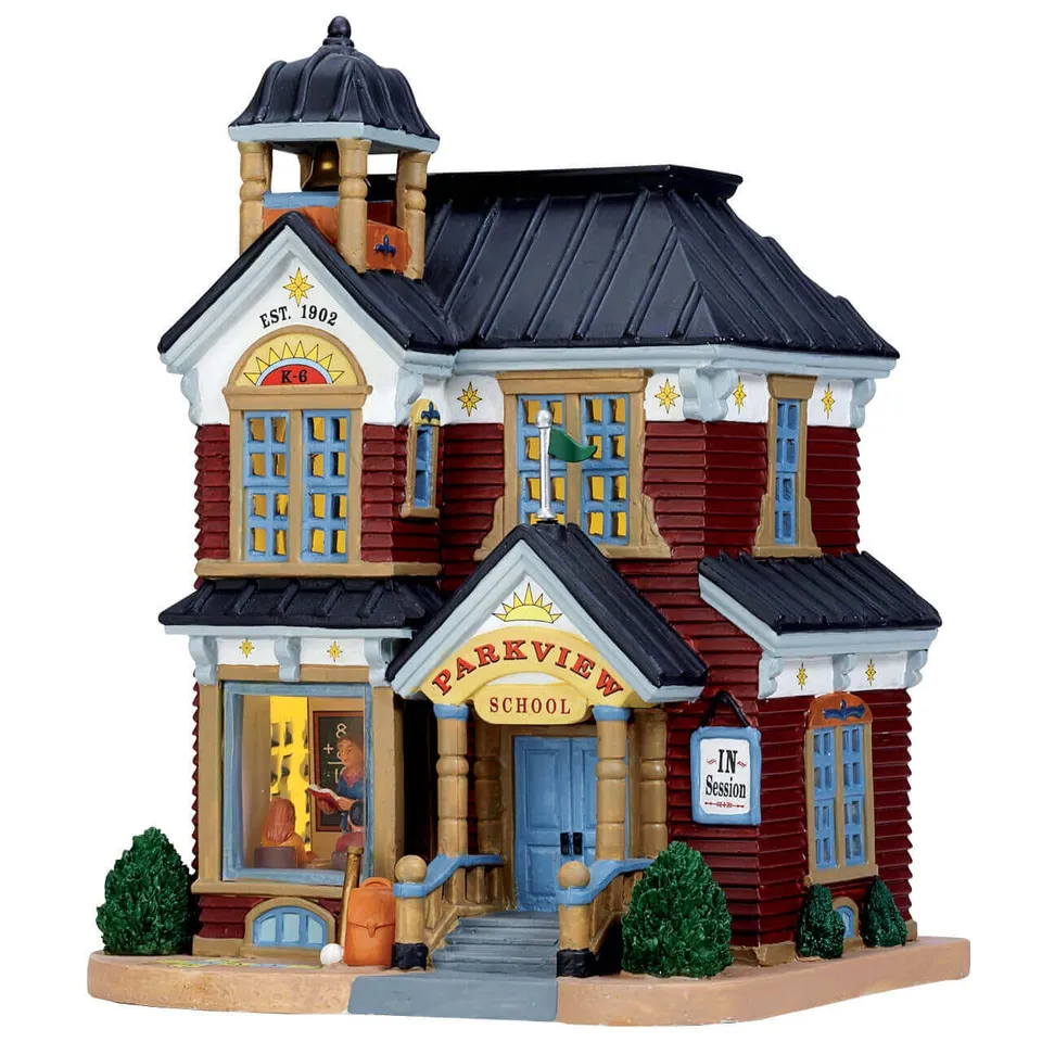 lemax-parkview-school-cole-de-village-de-no-l-lumineuse image 1