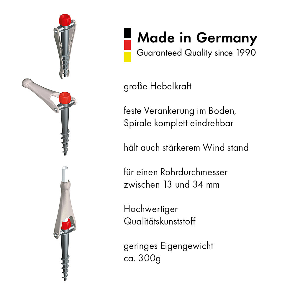 krinner-vario-drill-support-parasol-blanc-ancre-au-sol-spirale image 5