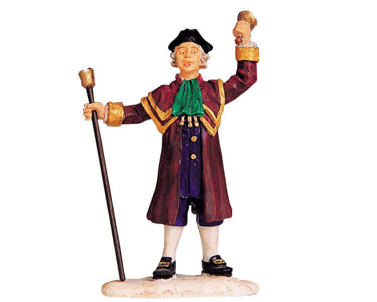 lemax-town-crier-figurine-miniature-pour-village-de-no-l image 1
