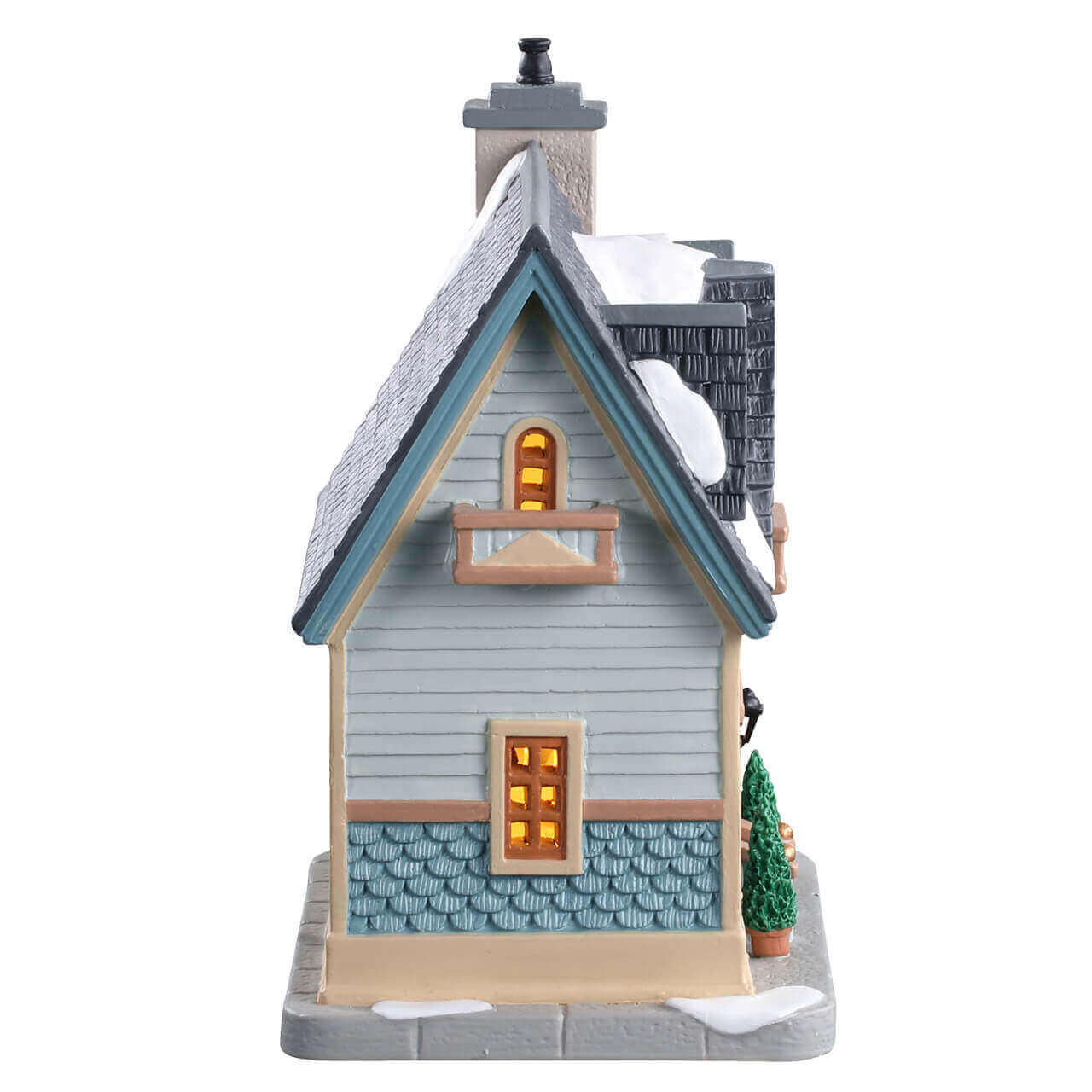 lemax-our-town-home-maison-bleue-miniature-lumineuse-caddington-village image 2