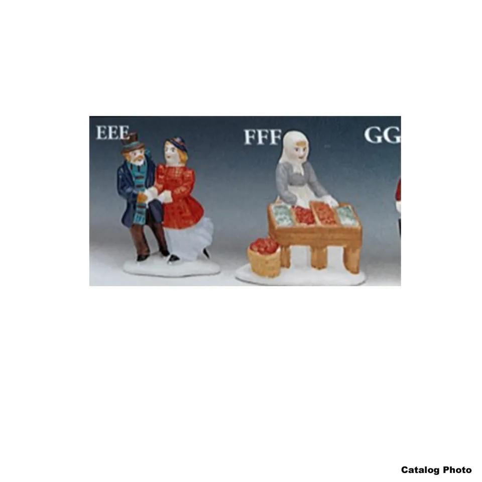 lemax-guiding-through-snow-figurine-marche-dans-la-neige-village-no-l image 1
