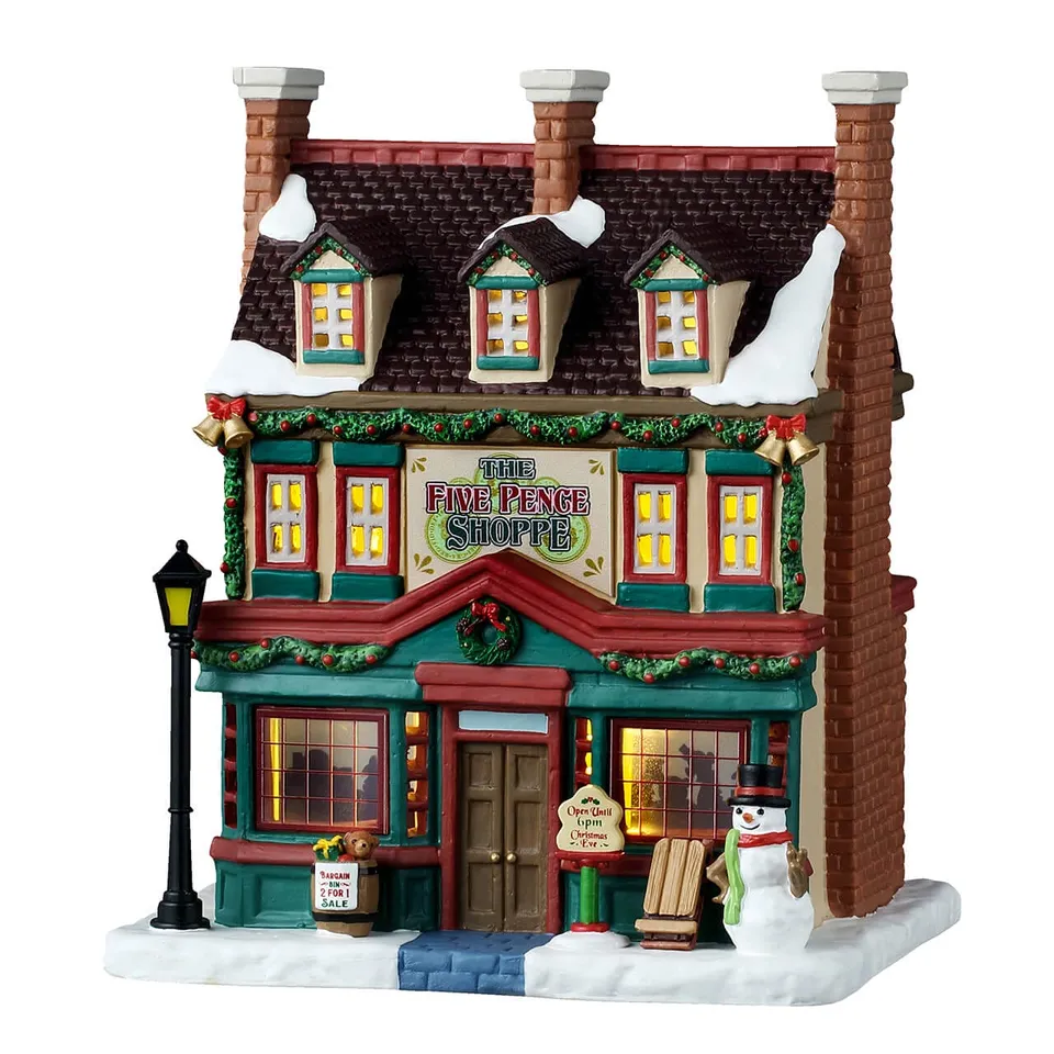 lemax-the-five-pence-shoppe-boutique-de-village-de-no-l-lumineuse image 1