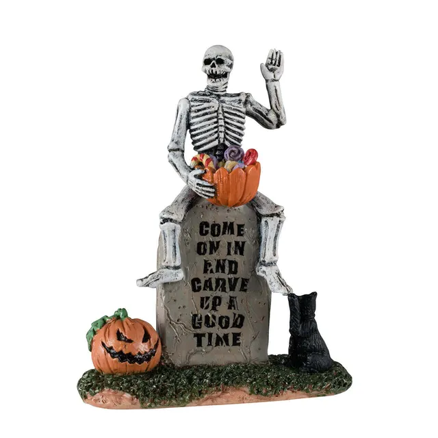 lemax-pumpkin-patch-ghoul-figurine-spooky-town-halloween image 1