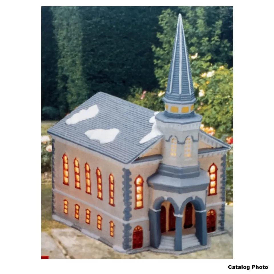 lemax-st-john-s-church-glise-miniature-lumineuse-village-de-no-l image 1