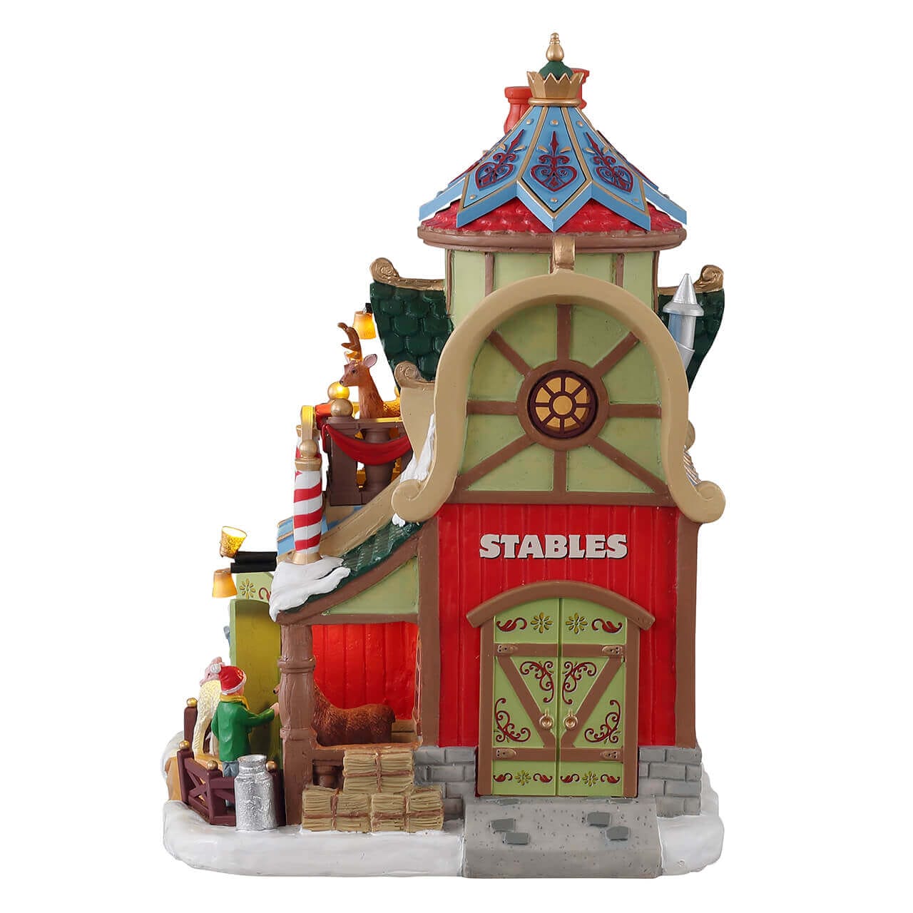 lemax-santa-s-petting-zoo-d-cor-miniature-ferme-animaux-no-l image 3