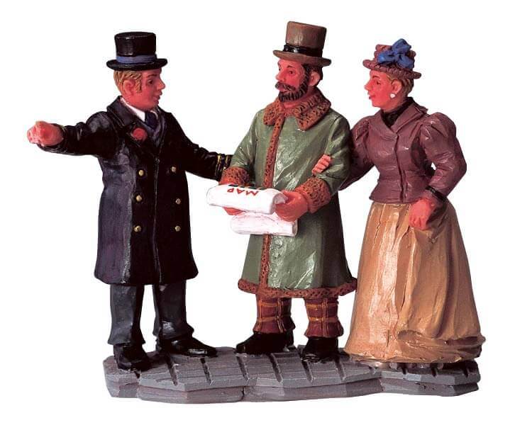 lemax-getting-directions-figurine-village-miniature image 2