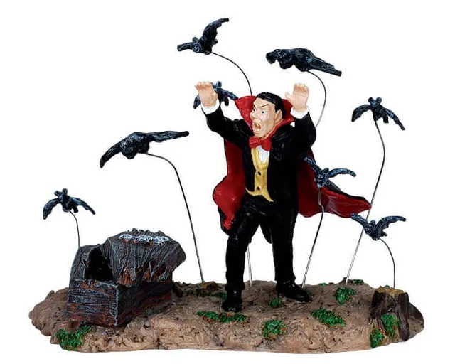 lemax-vampire-bats-figurine-vampire-et-chauves-souris-spooky-town image 1