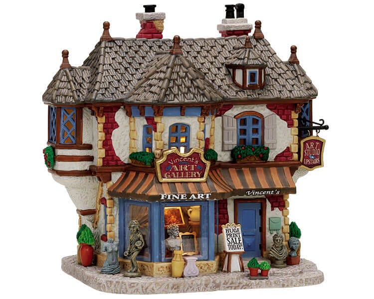 lemax-vincent-s-art-gallery-village-de-no-l-lumineux-miniature image 1
