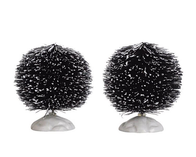 lemax-2-inch-round-bristle-tree-set-de-2-mini-sapins-stables image 1