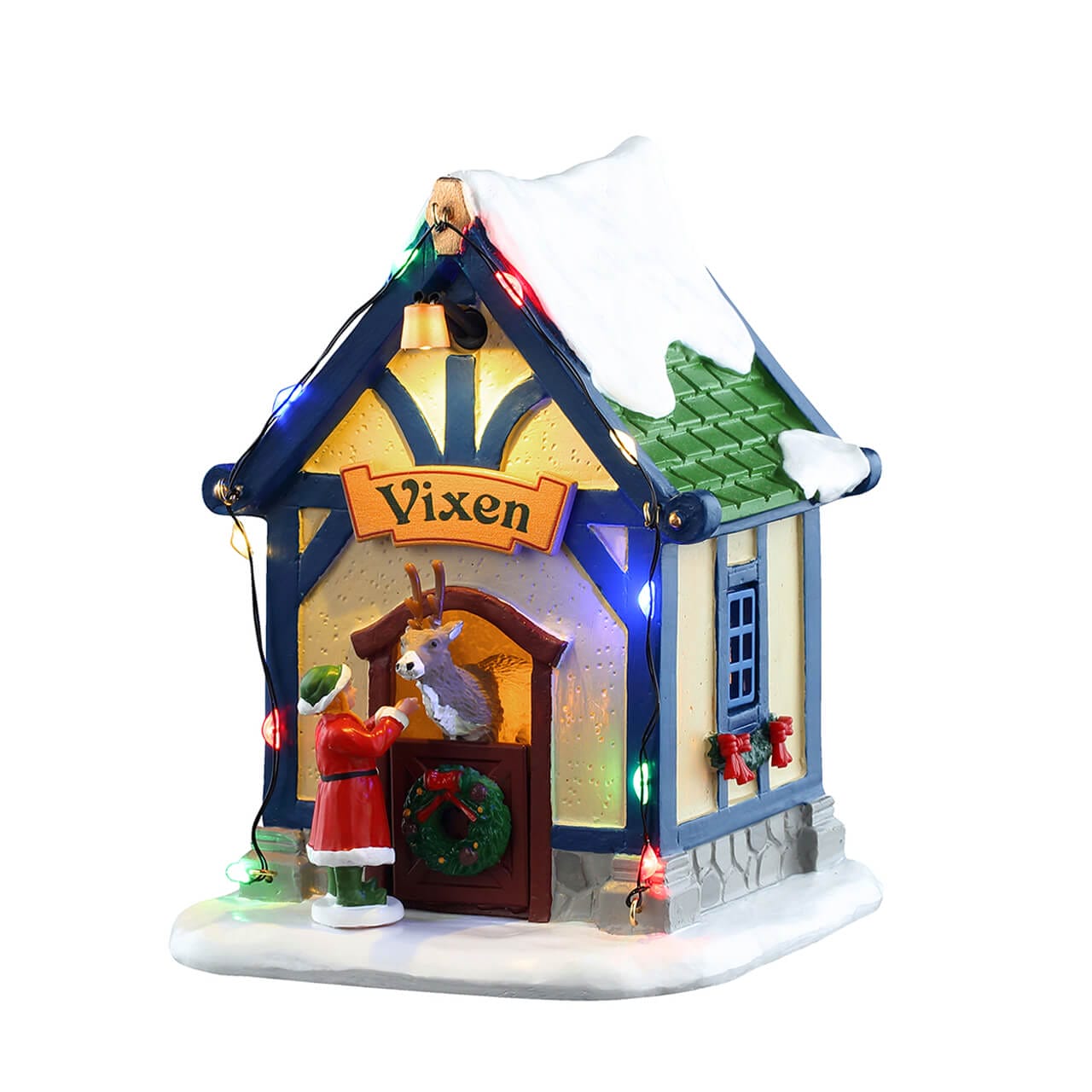 lemax-vixen-s-den-table-renne-lumineuse-santa-s-wonderland image 1