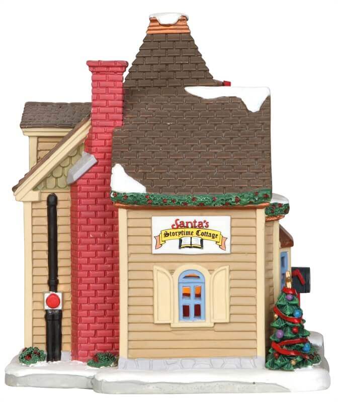lemax-santa-s-storytime-cottage-miniature-village-de-no-l-lumineuse image 2