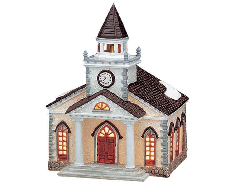 lemax-st-thomas-church-glise-lumineuse-village-miniature image 1