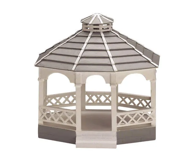 lemax-wooden-gazebo-oval-kiosque-en-bois-ovale-miniature image 1
