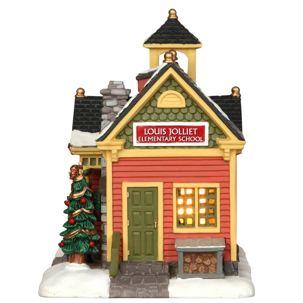lemax-louis-jolliet-elementary-school-cole-illumin-e-village-de-no-l image 2
