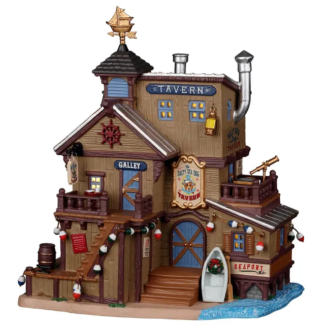 lemax-the-salty-sea-dog-tavern-taverne-miniature-plymouth-corners image 1