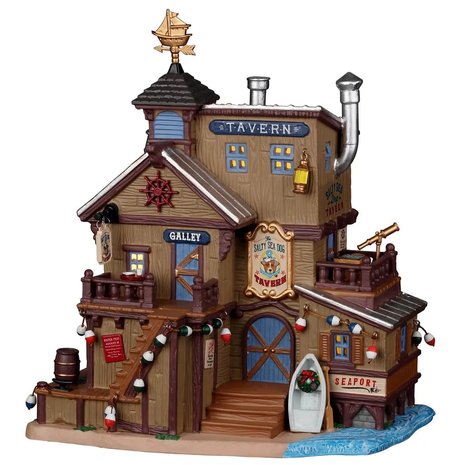 lemax-the-salty-sea-dog-tavern-taverne-miniature-plymouth-corners image 1