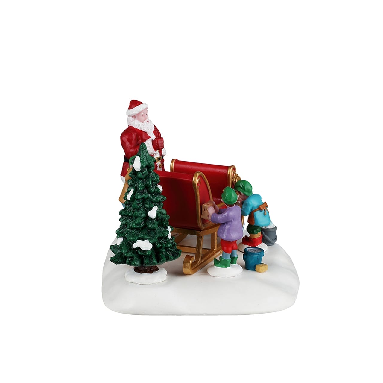 lemax-santa-s-sleigh-wash-sc-ne-anim-e-tra-neau-du-p-re-no-l image 2
