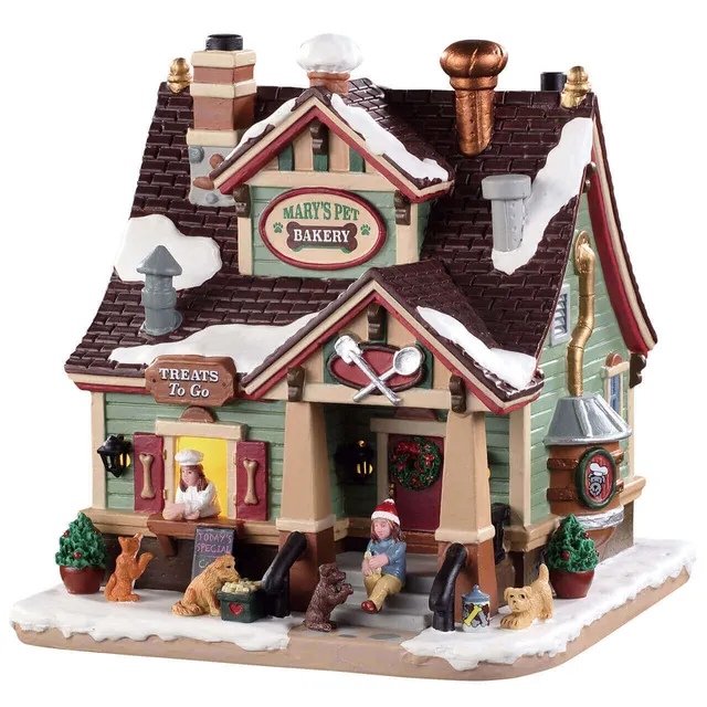 lemax-mary-s-pet-bakery-maison-miniature-lumineuse-village-no-l image 1