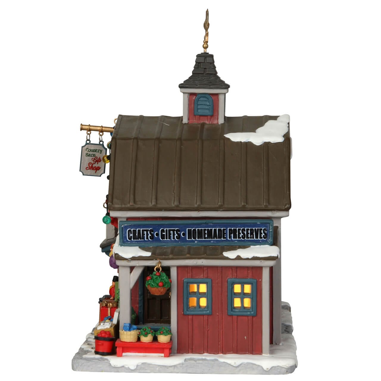 lemax-country-barn-gift-shop-boutique-miniature-village image 3