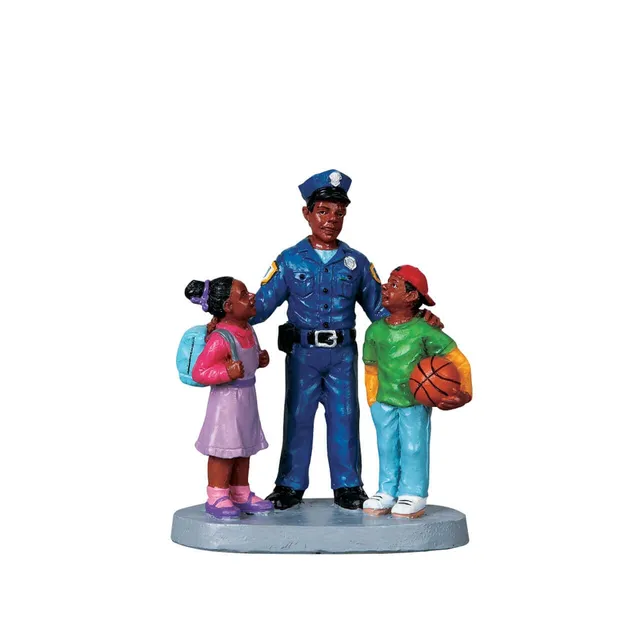 lemax-to-protect-and-serve-figurines-policiers-miniatures-caddington image 1