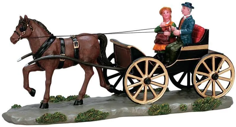 lemax-carriage-for-two-cal-che-romantique-de-no-l image 1
