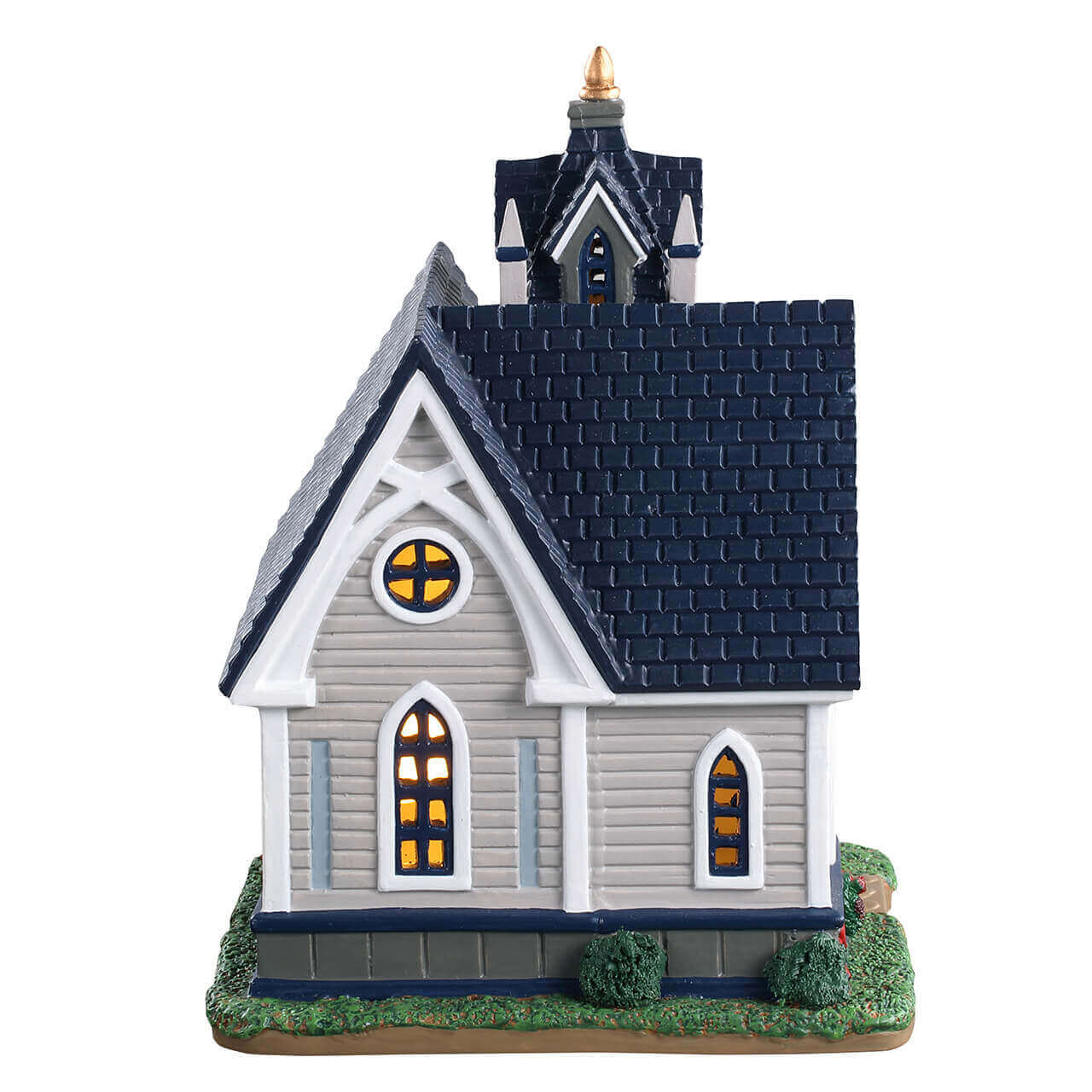 lemax-cedar-crest-fellowship-church-glise-de-village-miniature-lumineuse image 2