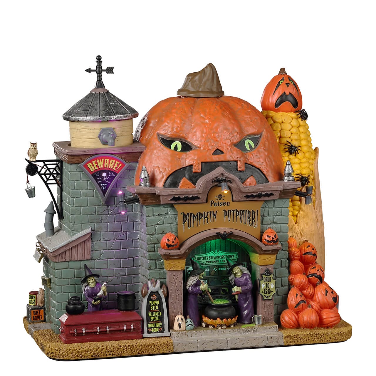 lemax-poison-pumpkin-potpourri-boutique-halloween-spooky-town image 1