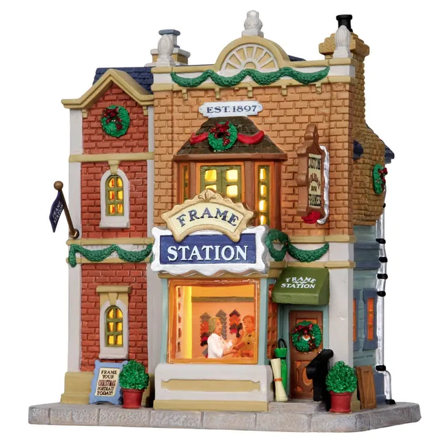 lemax-frame-station-b-timent-village-miniature-lumineux image 1