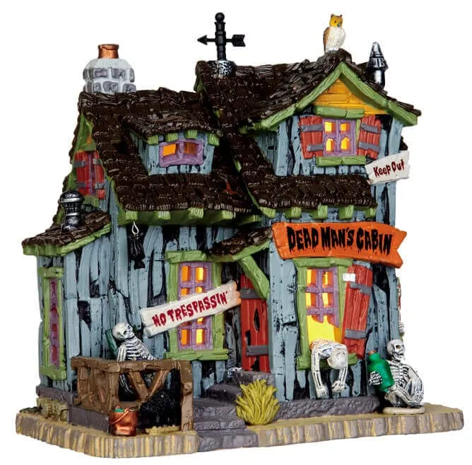 lemax-dead-man-s-cabin-cabane-hant-e-miniature-spooky-town image 1