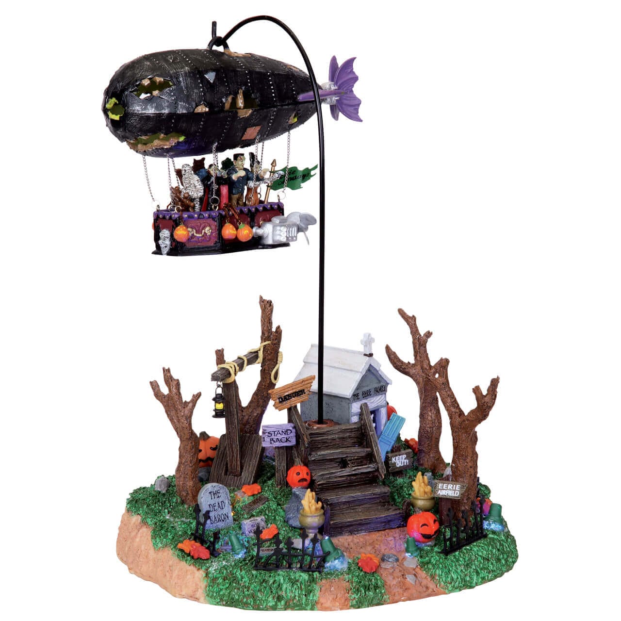 lemax-dreaded-zeppelin-attraction-dirigeable-anim-e-spooky-town image 1