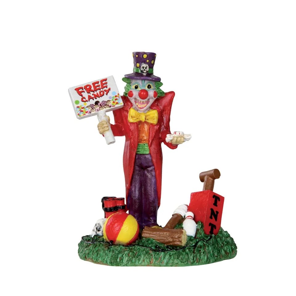 lemax-free-candy-clown-figurine-spooky-town-village-d-halloween image 1