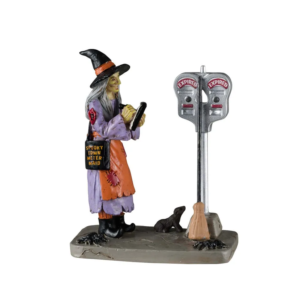 lemax-illegal-broom-parking-accessoire-spooky-town-halloween image 1