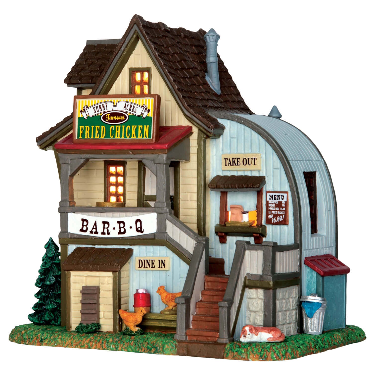 lemax-sunny-acres-famous-fried-chicken-restaurant-miniature-village image 1