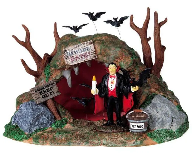 lemax-bat-lair-b-timent-repaire-chauves-souris-spooky-town image 1