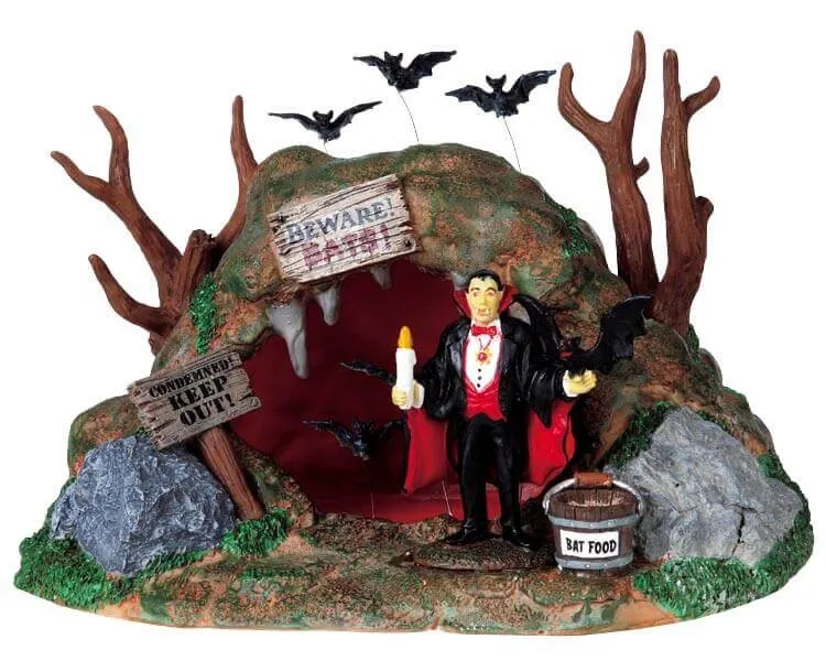 lemax-bat-lair-b-timent-repaire-chauves-souris-spooky-town image 1