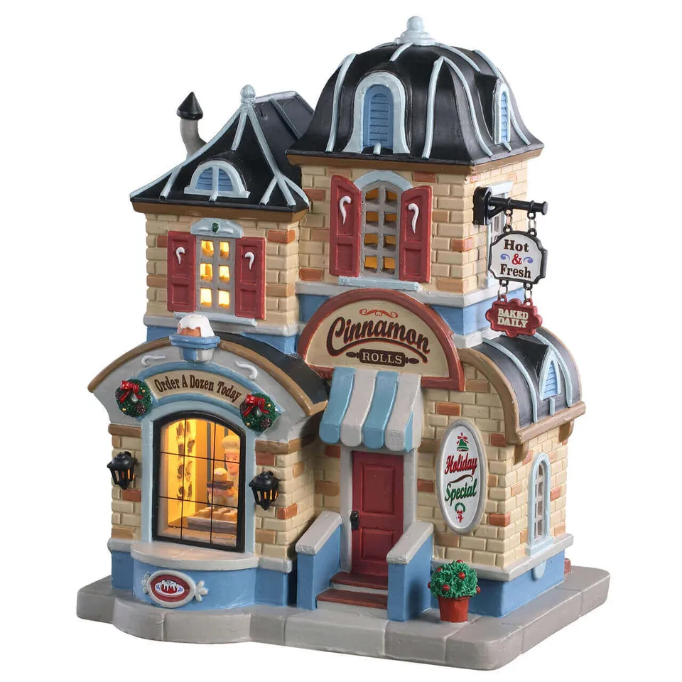 lemax-cinnamon-roll-shop-boutique-miniature-gourmande-village-de-no-l image 1