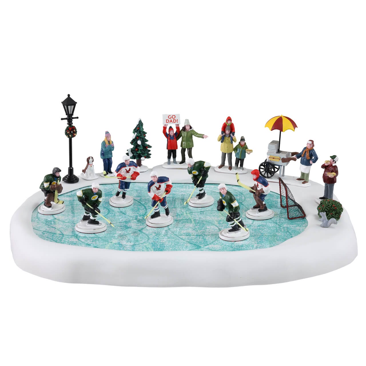 lemax-hockey-in-the-park-set-of-19-figurines-hockey-sur-glace image 1