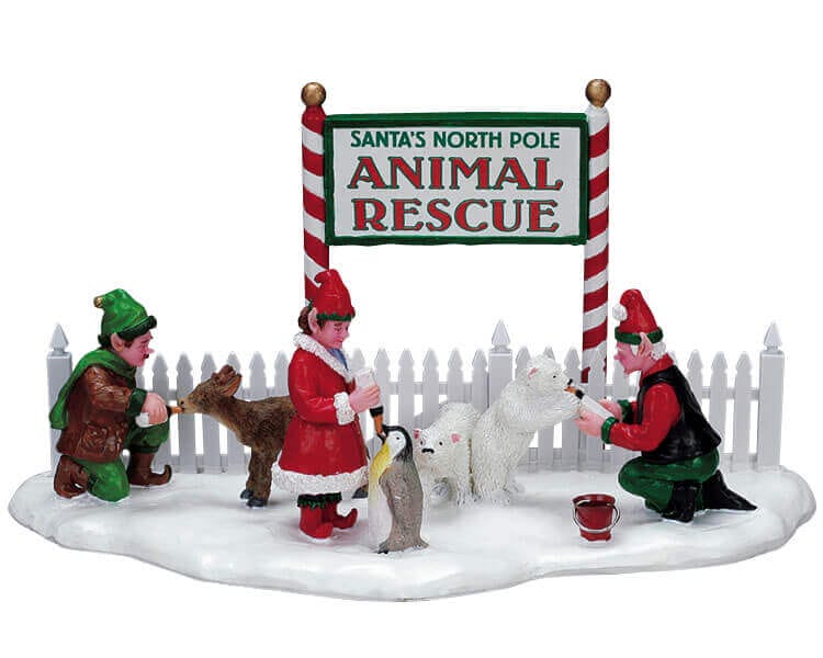 lemax-santa-s-animal-rescue-secours-des-animaux-du-p-re-no-l-miniature image 1