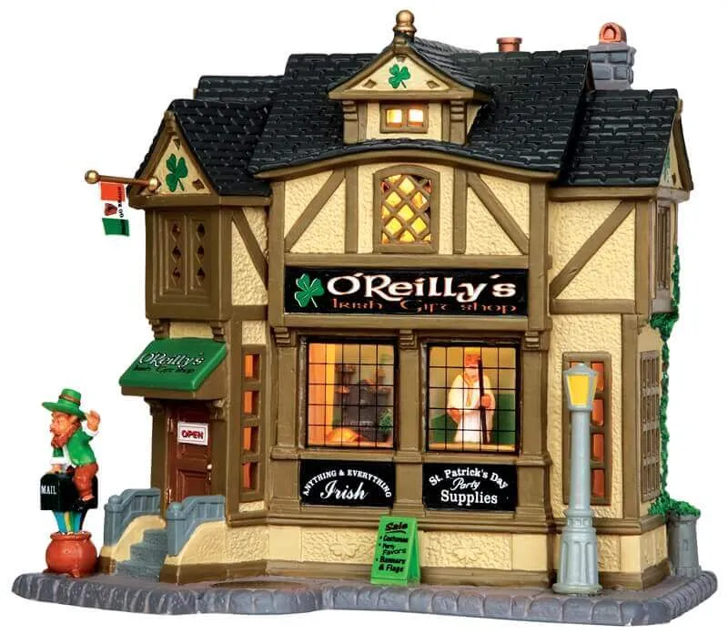 lemax-o-reilly-s-irish-gift-shop-boutique-irlandaise-miniature image 1
