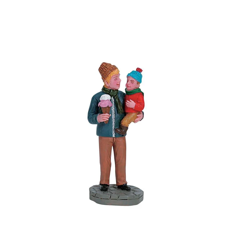 lemax-sharing-ice-cream-figurine-partage-de-glace-village image 1