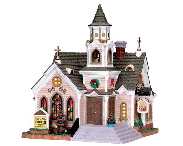 lemax-prairie-hills-church-glise-village-de-no-l-lumineuse image 1